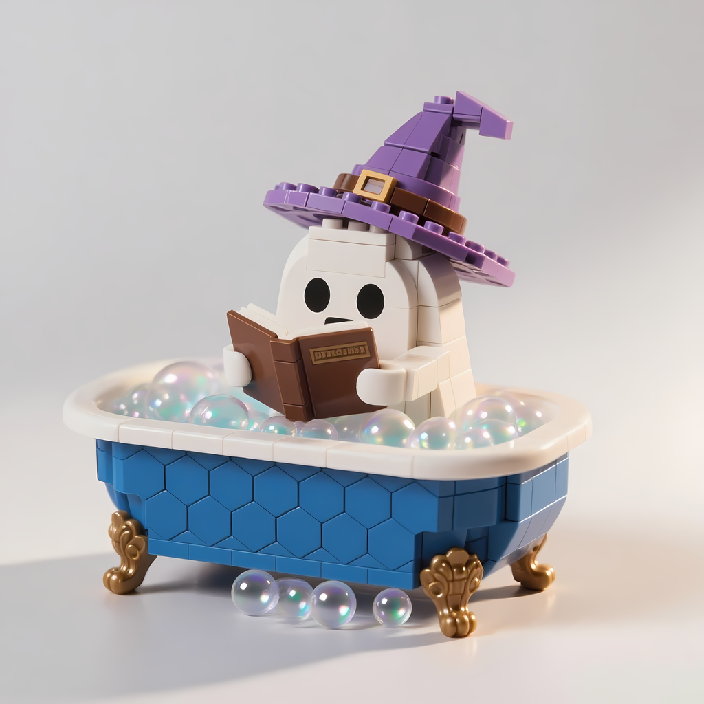 2025 Halloween Limited --Witchy Ghost Bubble Bath Brick Set