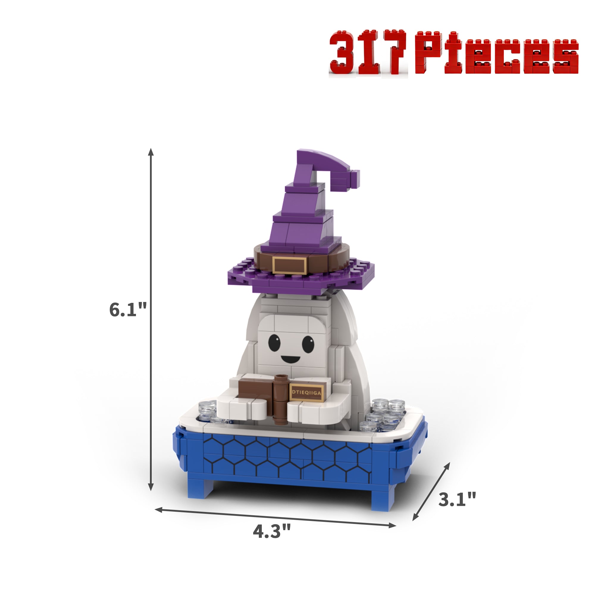 Ghost Bubble Bath Building Blocks