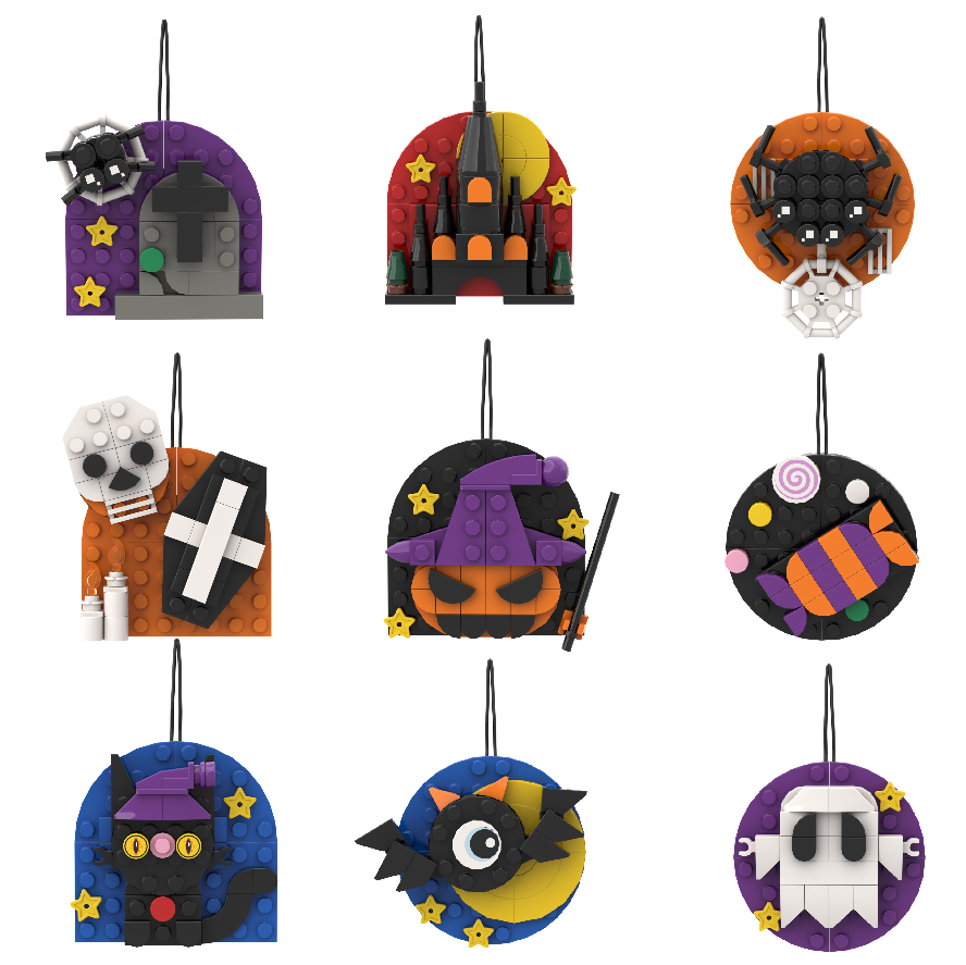 Halloween Hanging Brick Set (9pcs )