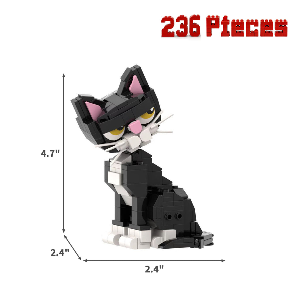 Tilting Head Tuxedo Cat