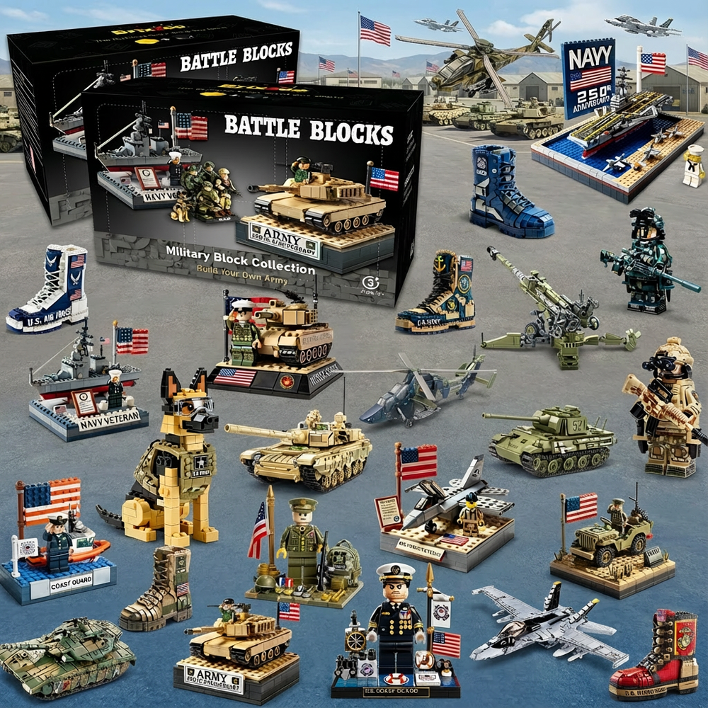 Holiday Sale Military Brick Blind Box Building Block Set