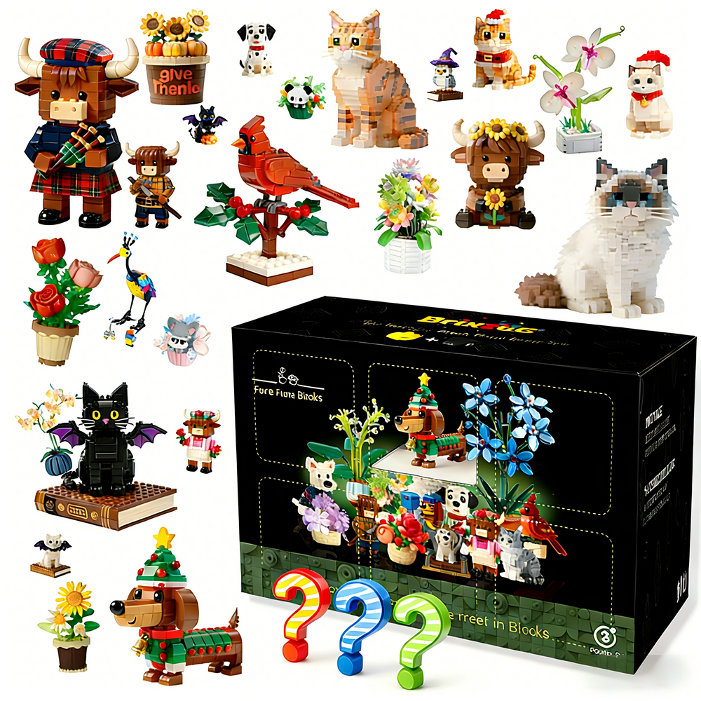 Holiday 24-Hour Flash Sale Fur & Flora Blind Box Building Block Set