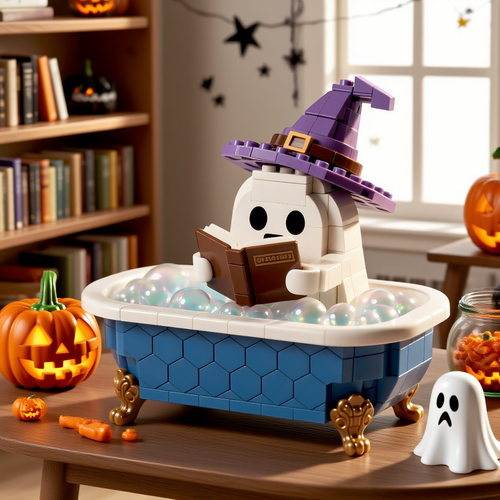 2025 Halloween Limited --Witchy Ghost Bubble Bath Brick Set