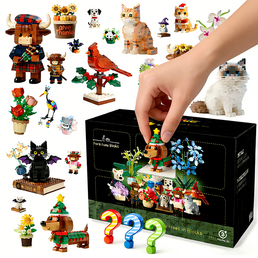 Holiday 24-Hour Flash Sale Fur & Flora Blind Box Building Block Set