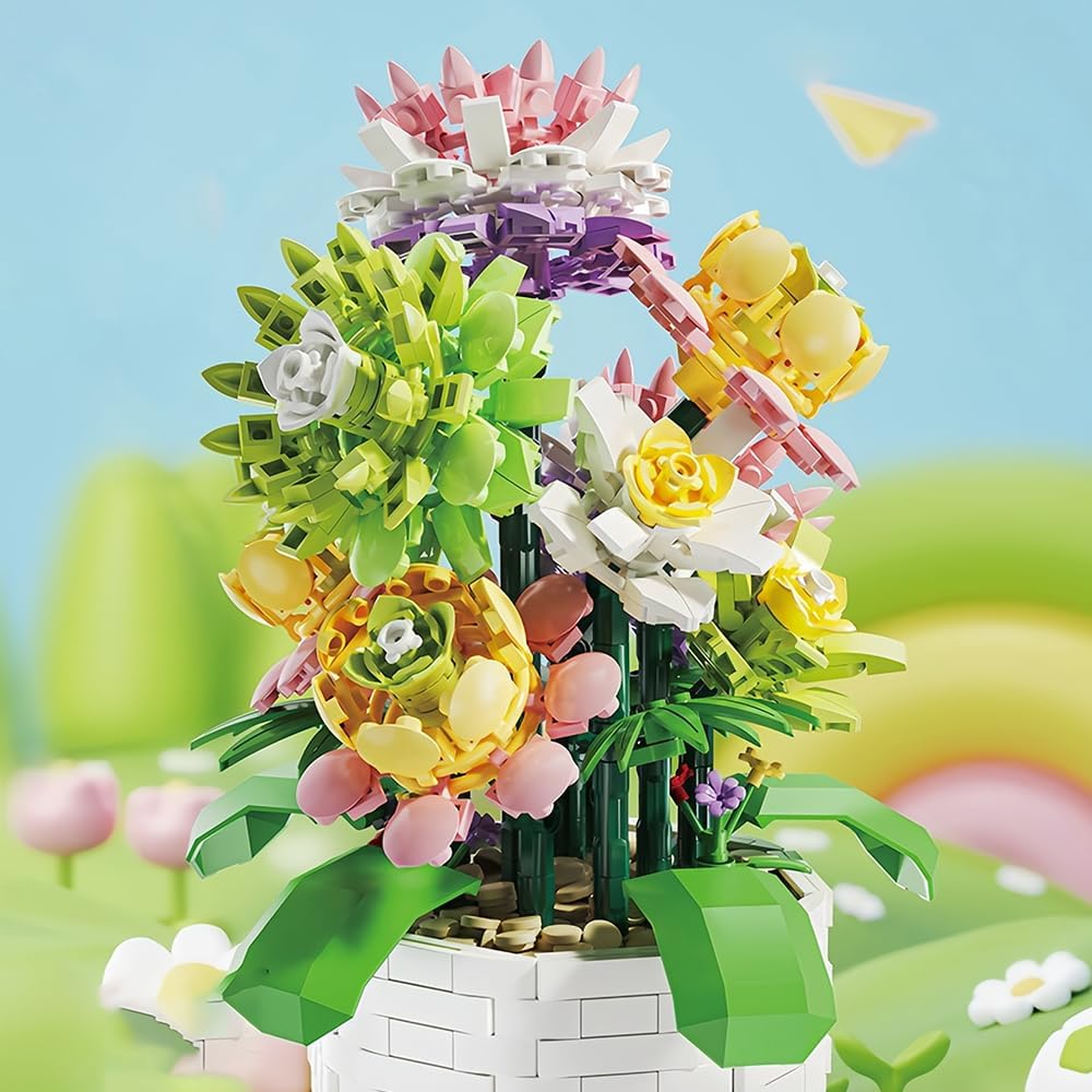 DIY Flower Building Kit--Succulent potted