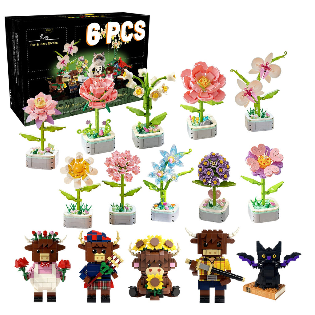 Animals and Plants Building Block Set