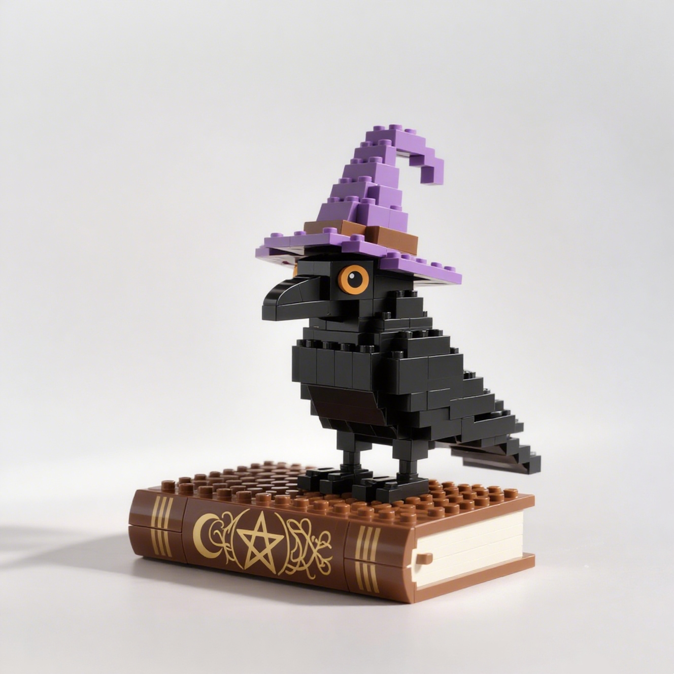 Witch's Raven on a Magic Book