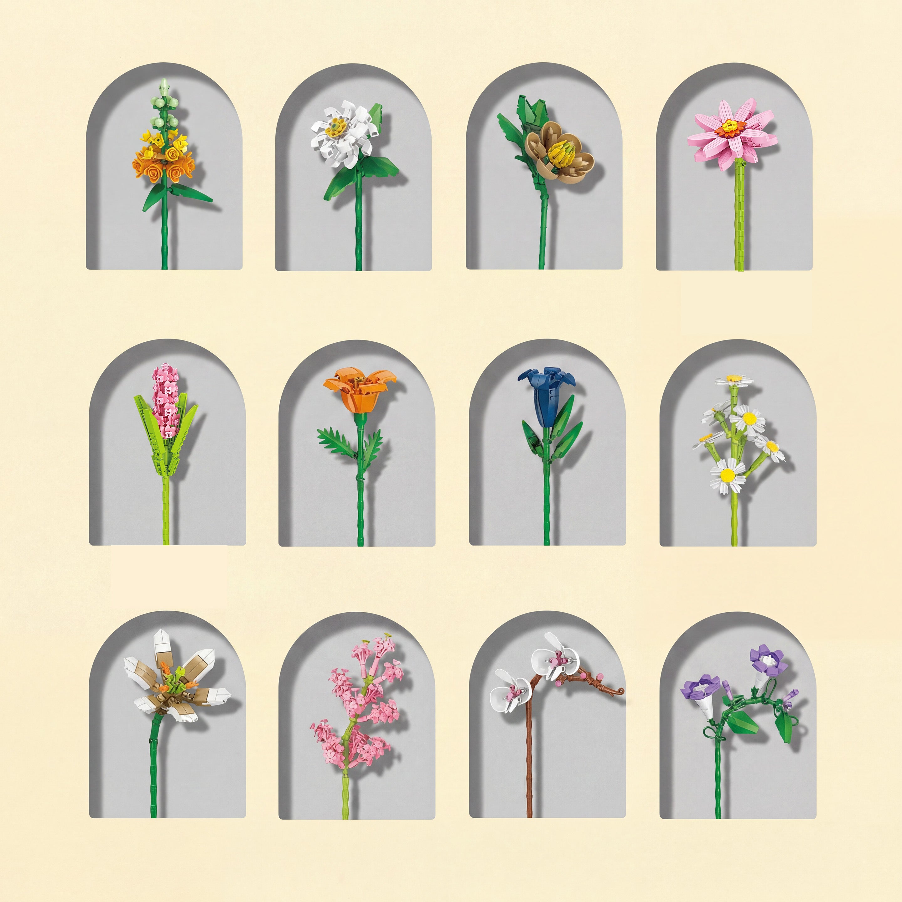 Assortment of Colourful Flower Bouquet