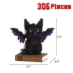 Bat-Cat with Spellbook Building Bricks