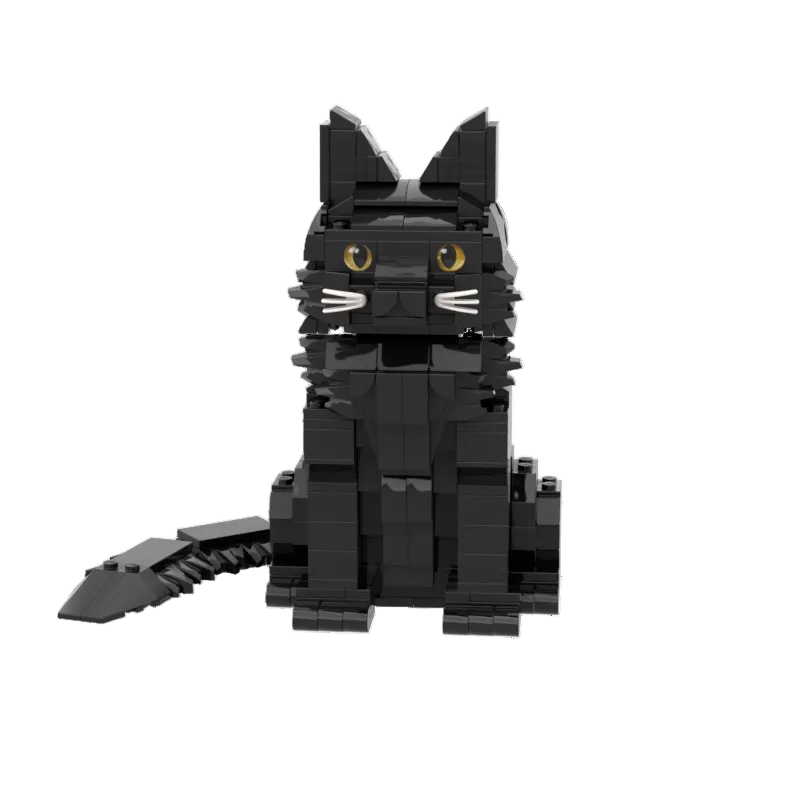 Black Maine Cat Building Blocks