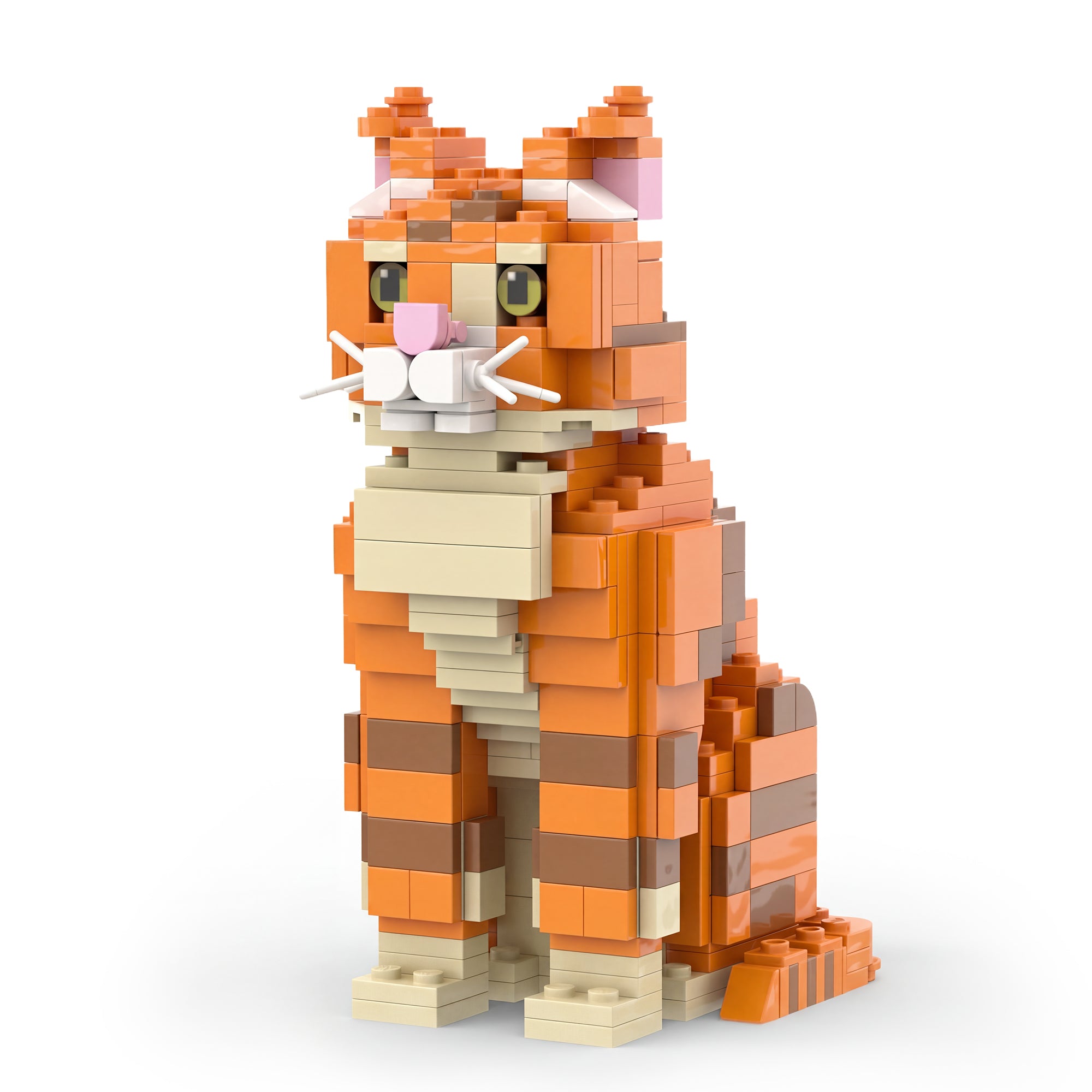 Ginger Cat Building Bricks