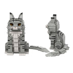 Gery Tabby Maine Coon Building Blocks