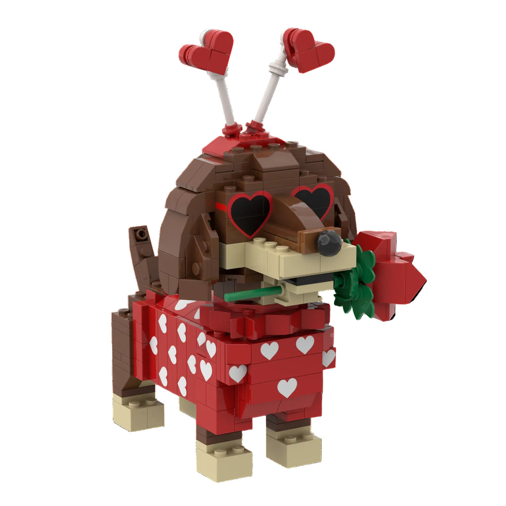 Loving Dachshund Building Blocks