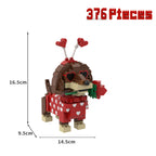 Loving Dachshund Building Blocks