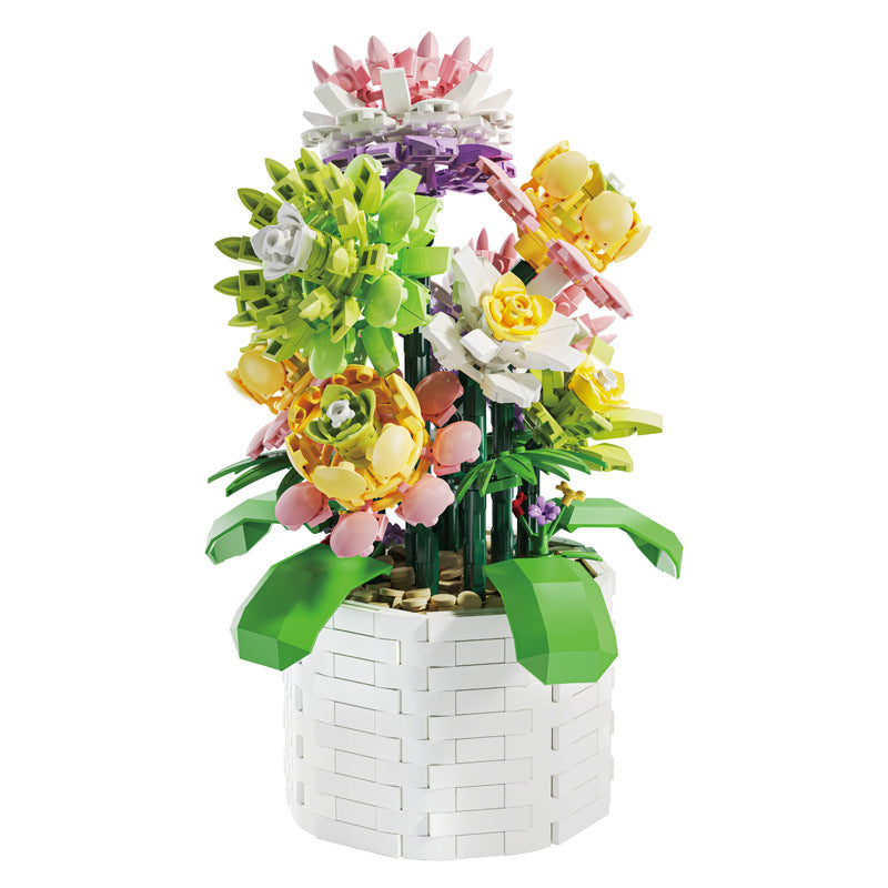 DIY Flower Building Kit--Succulent potted