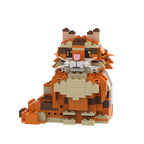 Orange Maine Coon Building Blocks
