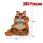 Orange Maine Coon Building Blocks