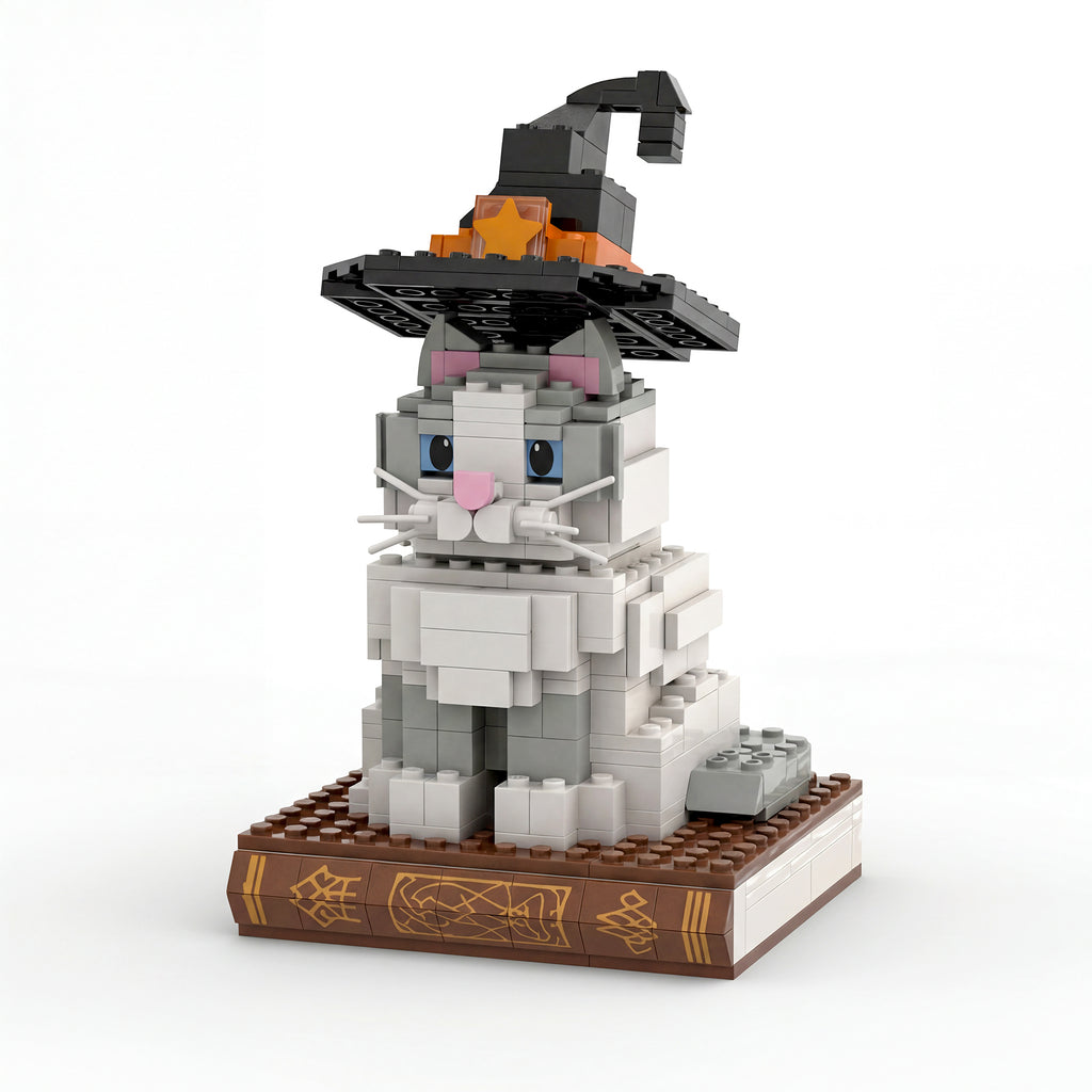 Limited Edition - Halloween Magic Cat Building Bricks