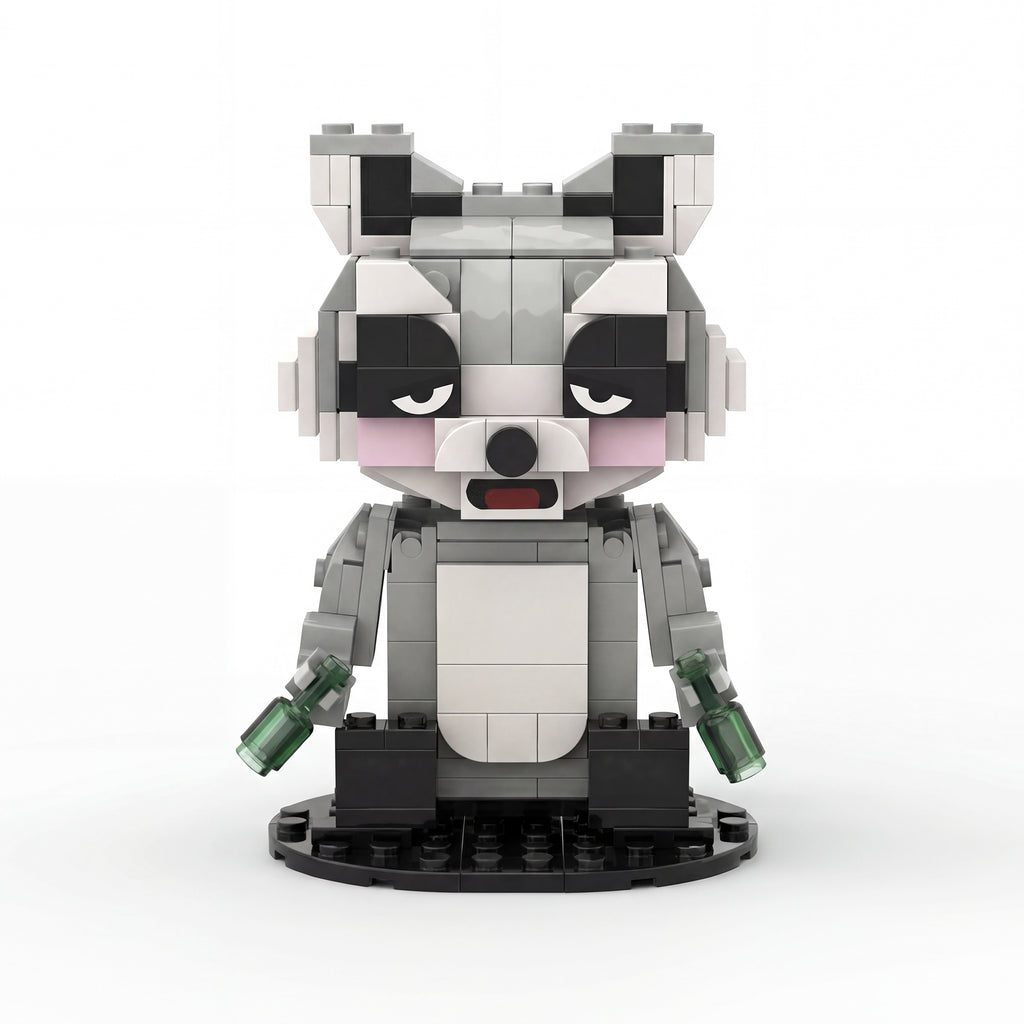Raccoon Building Bricks
