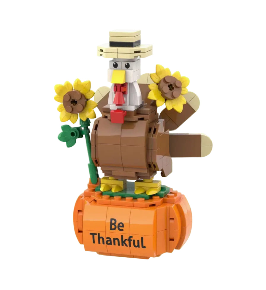 Thanksgiving Turkey & Pumpkin Building Bricks