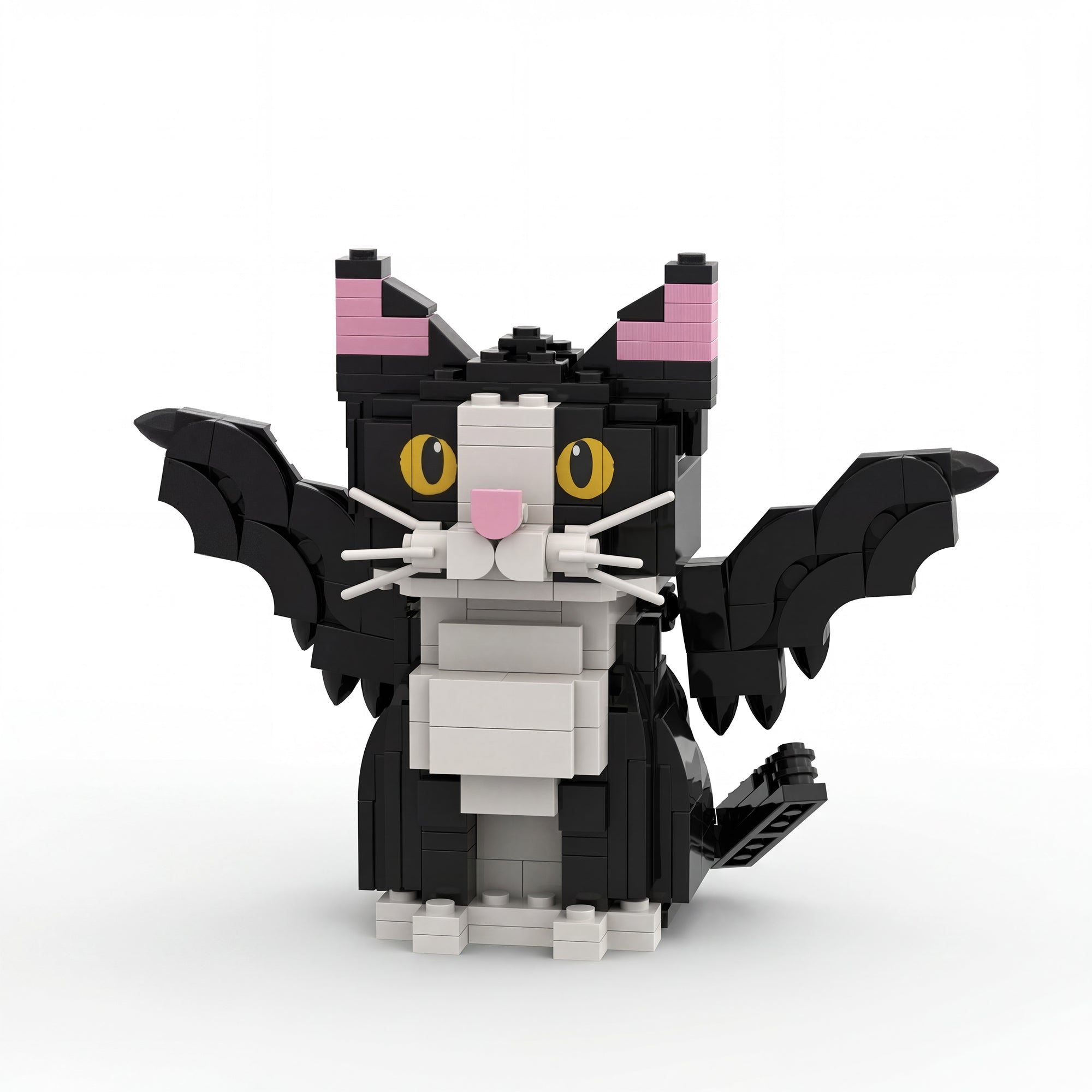 Tuxedo Cat with Magic Wings Building Brick