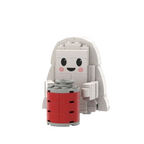Ghost Holding a Beverage Bottle Building Blocks