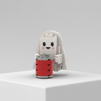 Ghost Holding a Beverage Bottle Building Blocks