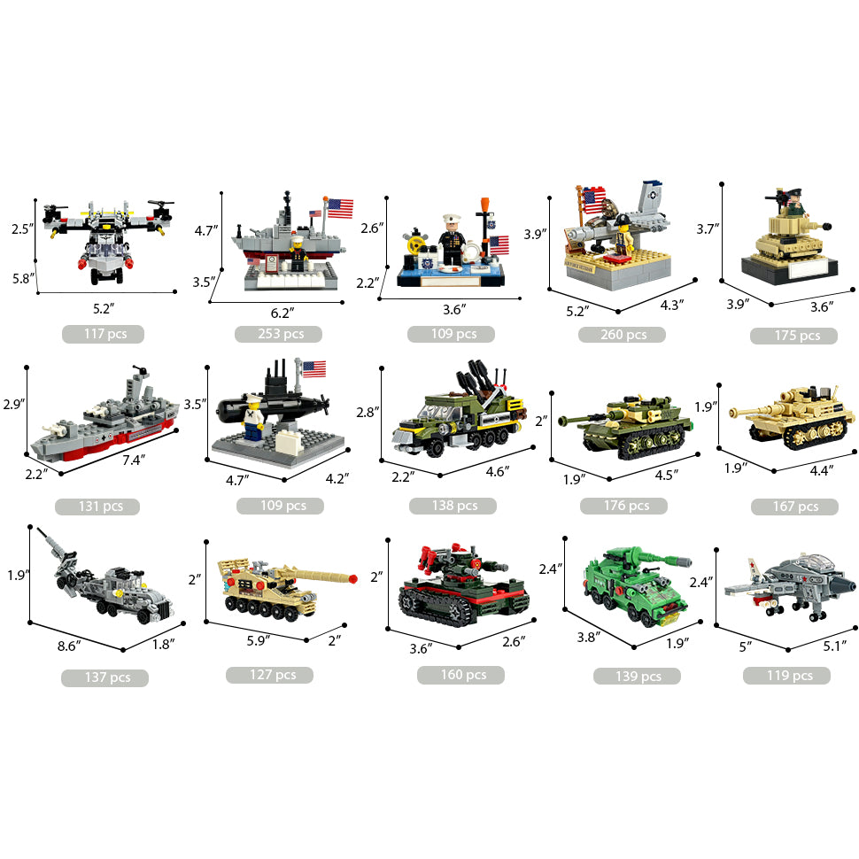 Military Mystery Box Building Set