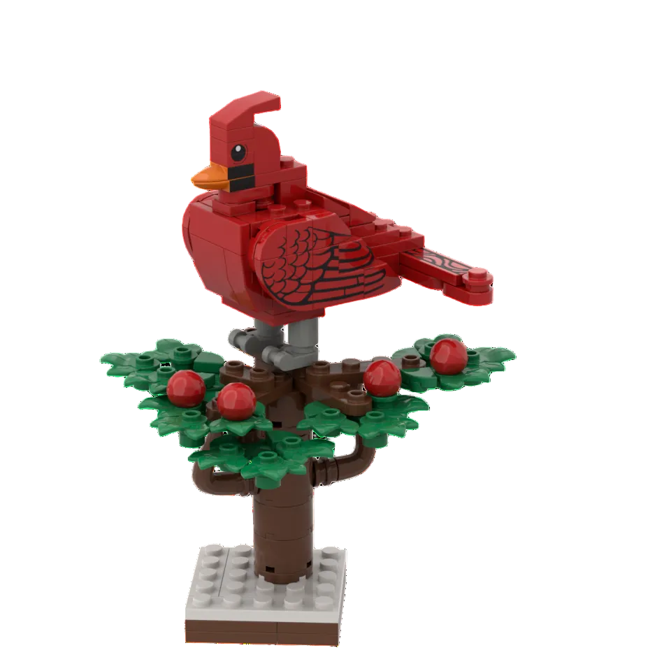 Red Birds Building Bricks